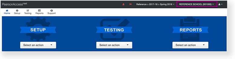 PearsonAccess Next Online Support > Change Your Organization and Test Administration > ChaOrgAdm_1.png