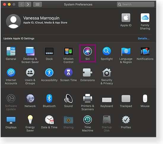TestNav 8 > Access TestNav on your Home Computer or Device > TN_MacDisableSiri1.png