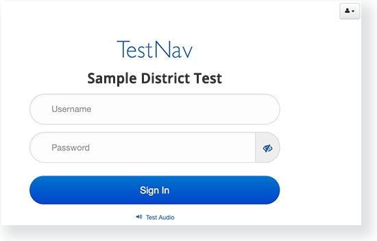 TestNav 8 > Access TestNav on your Home Computer or Device > TN_iOSSignIn.png