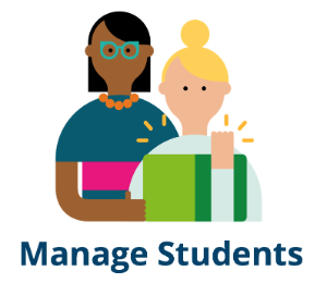Link to instructions for managing students. 