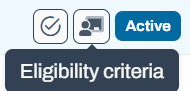 Eligibility criteria icon.