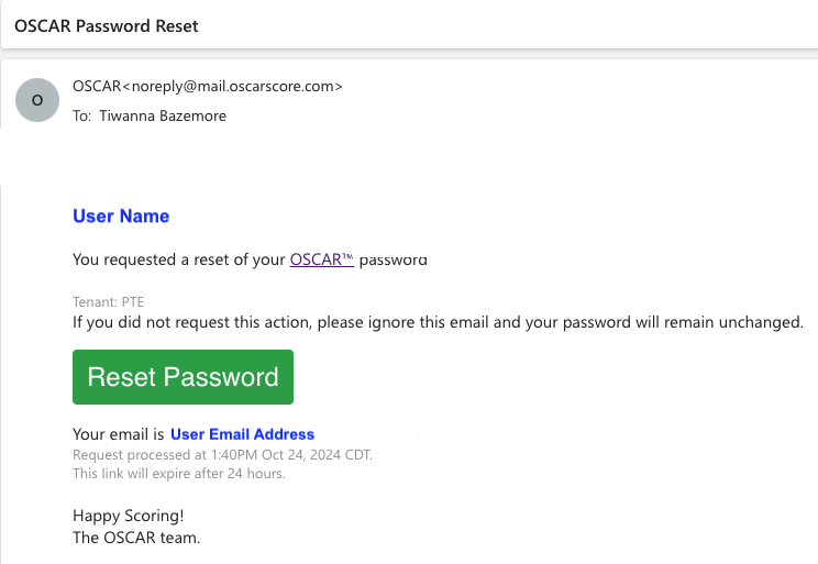 sample reset password email